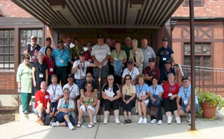 Group Picture at the officer's mess at Wright Patterson